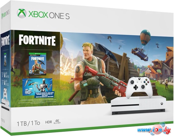 Игровая приставка Microsoft Xbox One S 1TB + Fortnite в Могилёве