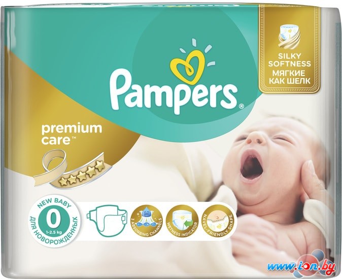Подгузники Pampers Premium Care 0 Newborn (30 шт) в Минске