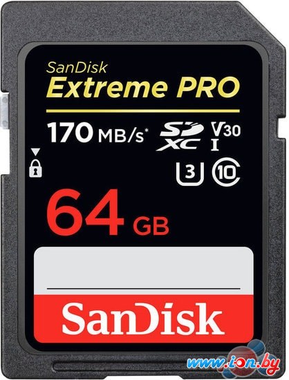 Карта памяти SanDisk Extreme PRO SDXC SDSDXXY-064G-GN4IN 64GB в Витебске