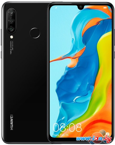 Смартфон Huawei P30 Lite MAR-LX1M Dual SIM 4GB/128GB (полночный черный) в Гомеле