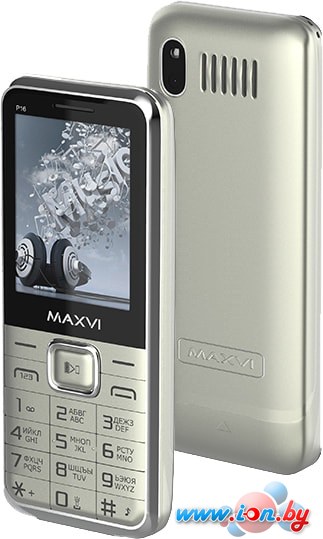 Мобильный телефон Maxvi P16 (серебристый) в Бресте