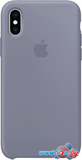 Чехол Apple Silicone Case для iPhone XS Lavender Gray в Витебске