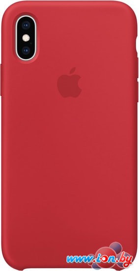 Чехол Apple Silicone Case для iPhone XS Red в Гомеле