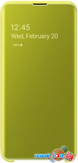 Чехол Samsung Clear View Cover для Samsung Galaxy S10e (желтый) в Гомеле