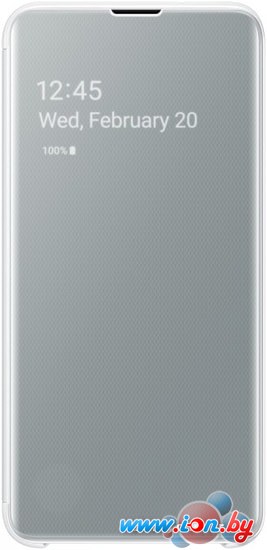 Чехол Samsung Clear View Cover для Samsung Galaxy S10e (белый) в Бресте