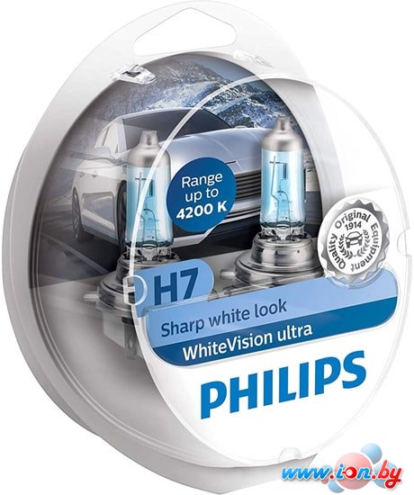 Галогенная лампа Philips H7 WhiteVision 2шт в Бресте