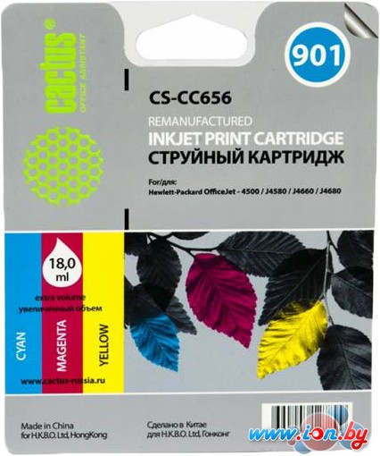 Картридж CACTUS CS-CC656 (аналог HP 901 (CC656AE)) в Могилёве