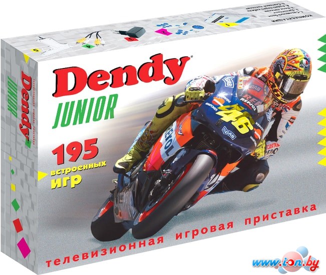 Игровая приставка Dendy Junior 2 (195 игр + световой пистолет) в Гродно