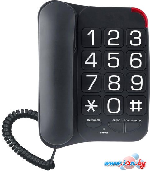 Проводной телефон Аттел 204 (черный) в Бресте