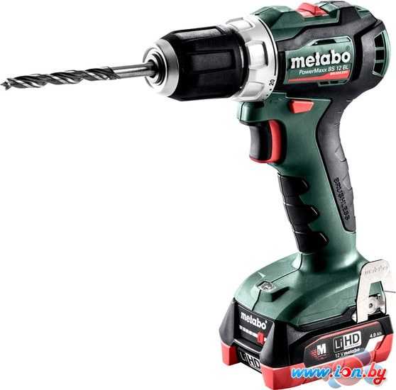 Дрель-шуруповерт Metabo PowerMaxx BS 12 BL 601038800 (с 2-мя АКБ 4 Ah, кейс) в Могилёве