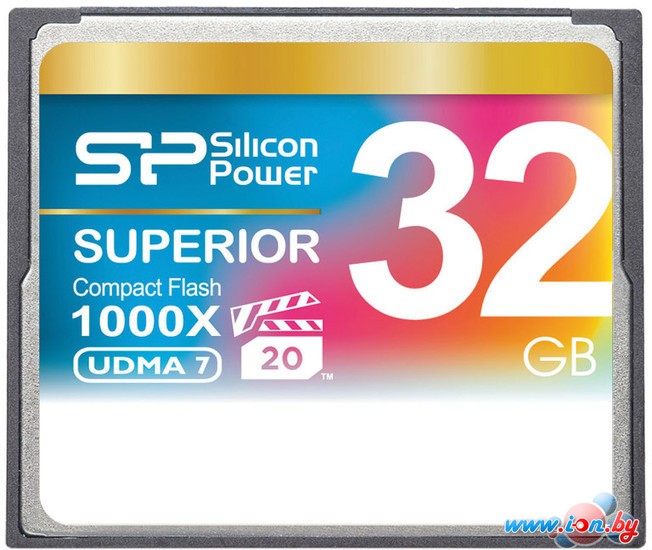 Карта памяти Silicon-Power CF 1000X 32Gb (SP032GBCFC1K0V10) в Могилёве