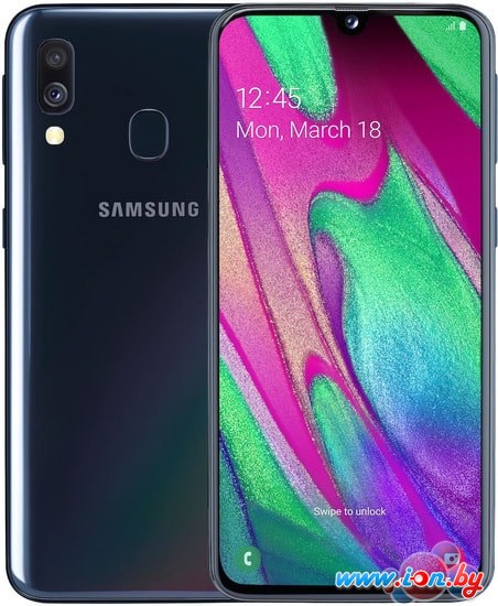 Смартфон Samsung Galaxy A40 4GB/64GB (черный) в Гомеле