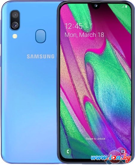 Смартфон Samsung Galaxy A40 4GB/64GB (синий) в Витебске