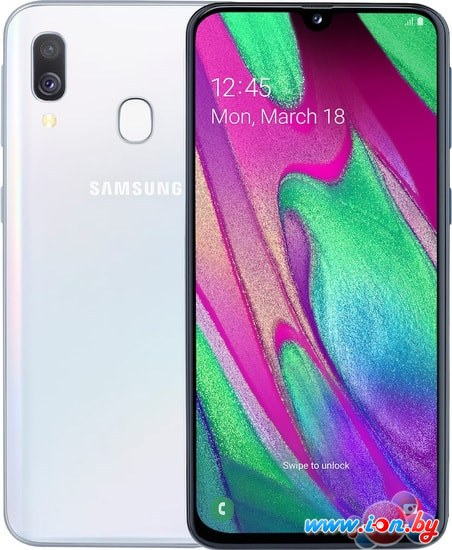 Смартфон Samsung Galaxy A40 4GB/64GB (белый) в Витебске