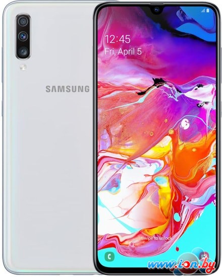 Смартфон Samsung Galaxy A70 6GB/128GB (белый) в Витебске
