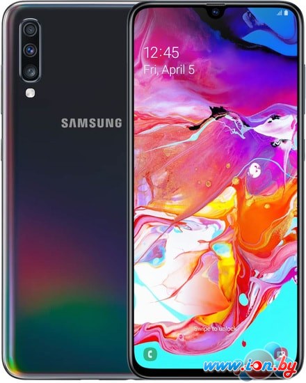 Смартфон Samsung Galaxy A70 6GB/128GB (черный) в Витебске