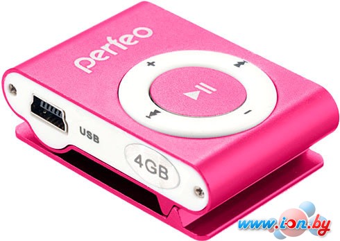 MP3 плеер Perfeo VI-M001-4GB Music Clip Titanium Pink в Бресте