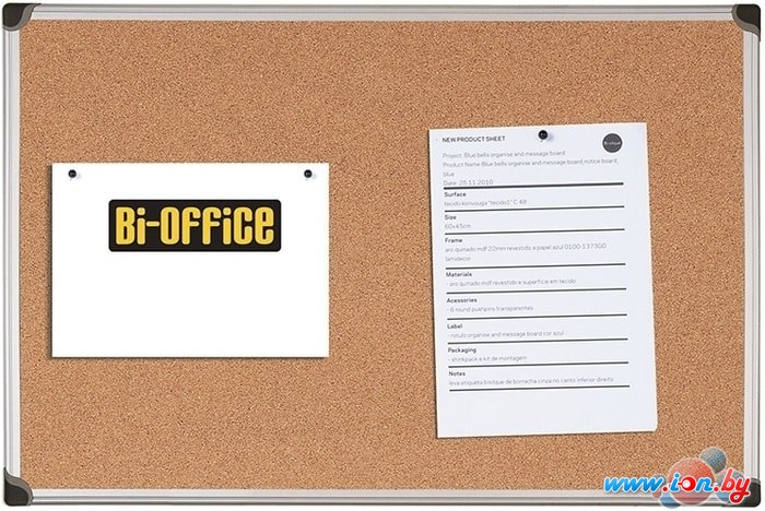 Офисная пробковая доска Bi-Office 90x60 GCA031178 в Могилёве