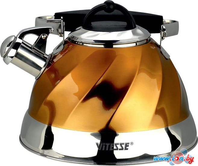 Чайник со свистком Vitesse VS-1119 (золотистый) в Бресте