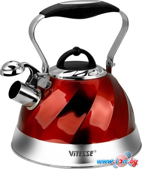 Чайник со свистком Vitesse VS-1119 (красный) в Могилёве