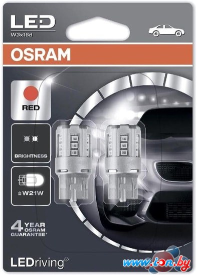 Светодиодная лампа Osram W21W 7705R-02B 2шт в Бресте
