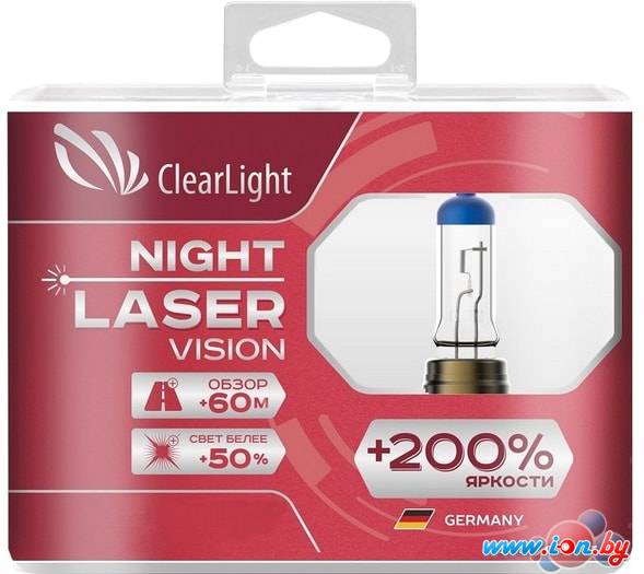 Галогенная лампа Clear Light Night Laser Vision H4 2шт в Бресте