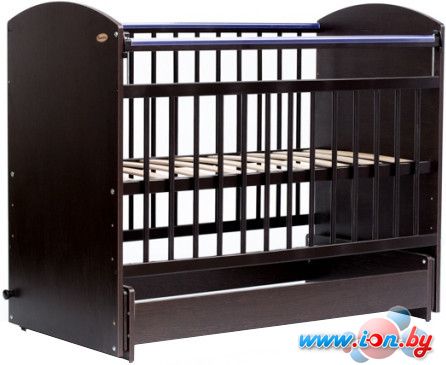 Классическая детская кроватка Bambini Элеганс М 01.10.08 (темный орех) в Гомеле