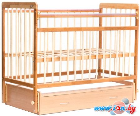 Классическая детская кроватка Bambini Euro Style М 01.10.04 (натуральный) в Бресте
