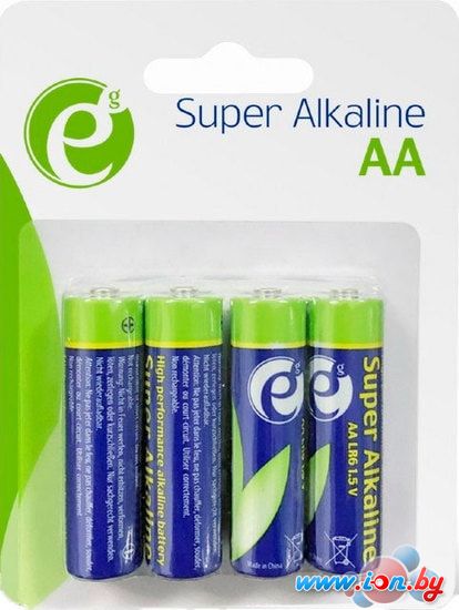 Батарейки EnerGenie Super Alkaline AA 4 шт. EG-BA-AA4-01 в Бресте