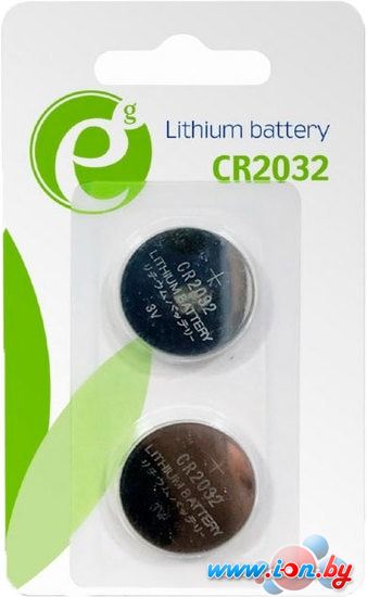 Батарейки EnerGenie Lithium CR2032 2 шт. EG-BA-CR2032-01 в Могилёве