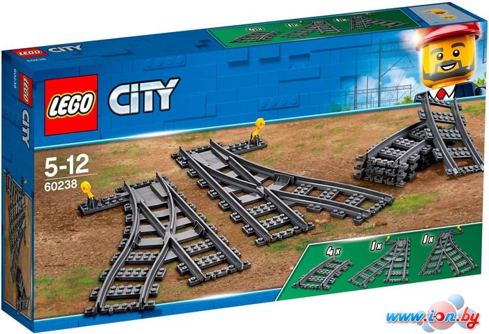 Конструктор LEGO City 60238 Железнодорожные стрелки в Могилёве