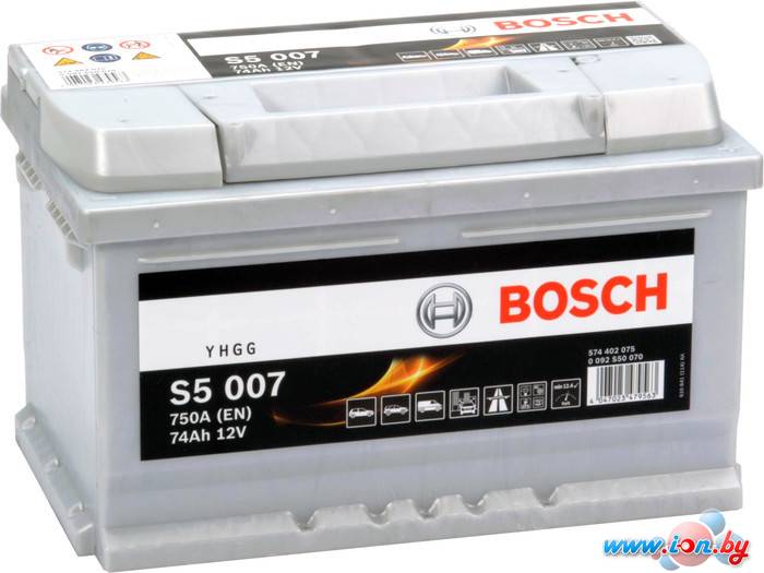 Автомобильный аккумулятор Bosch S5 007 (574402075) 74 А/ч в Могилёве