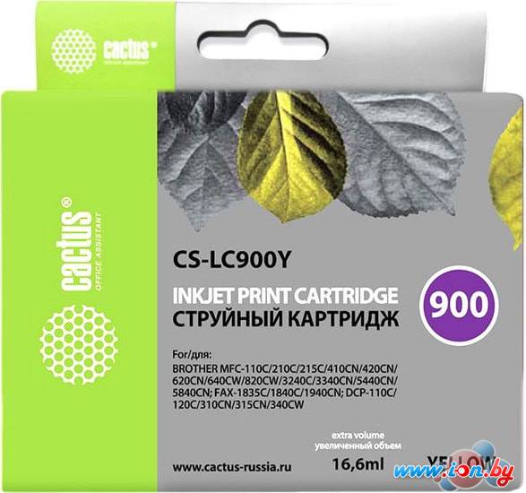 Картридж CACTUS CS-LC900Y (аналог Brother LC900Y) в Минске