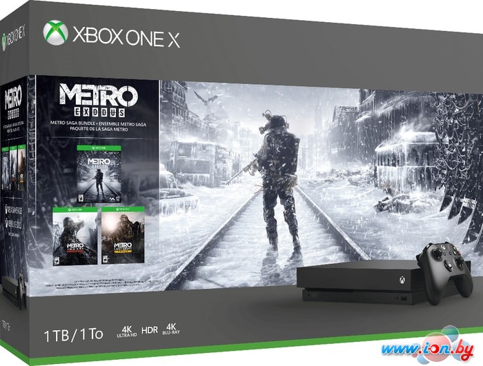 Игровая приставка Microsoft Xbox One X с сагой Metro 1TB в Гродно