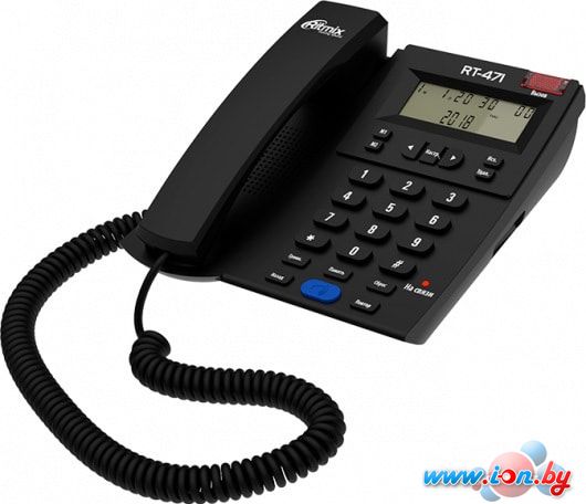 Проводной телефон Ritmix RT-471 (черный) в Бресте