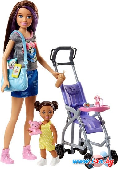 Кукла Barbie Skipper Babysitters Inc. Doll and Playset FJB00 в Гомеле
