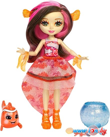 Кукла Enchantimals Clarita Clownfish Doll & Cackle Water Animal Figure в Витебске