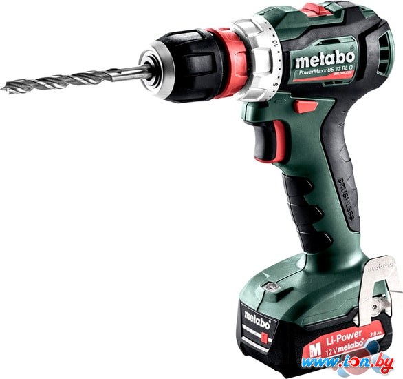 Дрель-шуруповерт Metabo PowerMaxx BS 12 BL Q 601039500 (с 2-мя АКБ 2 Ah, кейс) в Могилёве