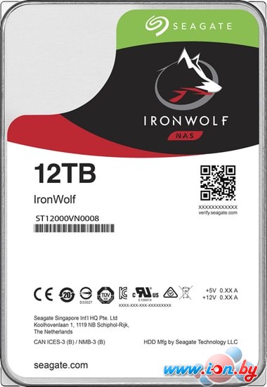 Жесткий диск Seagate IronWolf 12TB ST12000VN0008 в Витебске