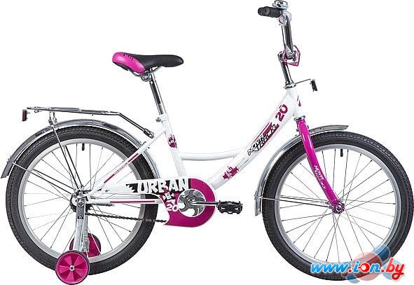 Детский велосипед Novatrack Urban 20 (белый/розовый, 2019) в Бресте