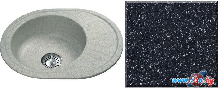 Кухонная мойка Ulgran U-107m (черный) в Могилёве