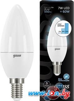 Светодиодная лампа Gauss E14 7 Вт 4100 К [103101207-S] в Могилёве