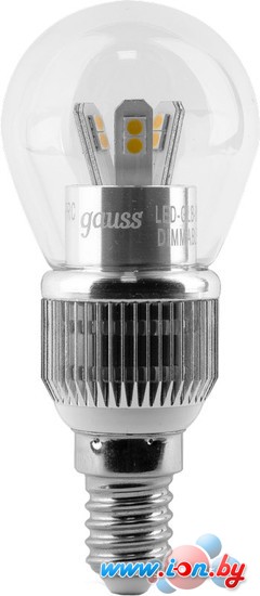 Светодиодная лампа Gauss E14 5 Вт 2700 К (диммируемая) [105201105-D] в Бресте