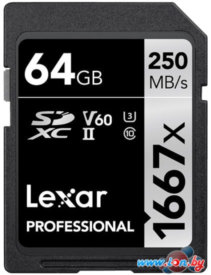 Карта памяти Lexar LSD64GCB1667 SDXC 64GB в Гродно