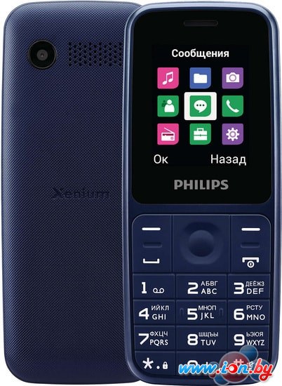 Мобильный телефон Philips Xenium E125 (синий) в Бресте