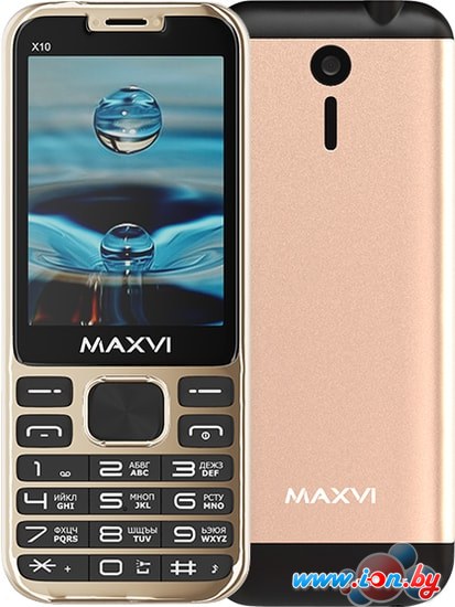 Мобильный телефон Maxvi X10 (золотистый) в Бресте