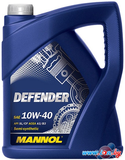 Моторное масло Mannol DEFENDER STAHLSYNT 10W-40 API SL/CF 5л в Бресте