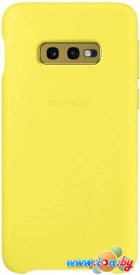 Чехол Samsung Leather Cover для Samsung Galaxy S10e (желтый) в Бресте