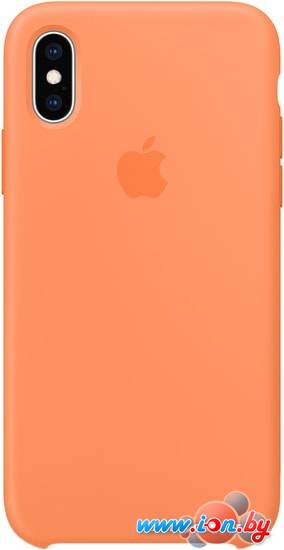 Чехол Apple Silicone Case для iPhone XS (свежая папайя) в Витебске