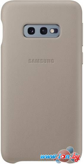 Чехол Samsung Leather Cover для Samsung Galaxy S10e (серый) в Бресте